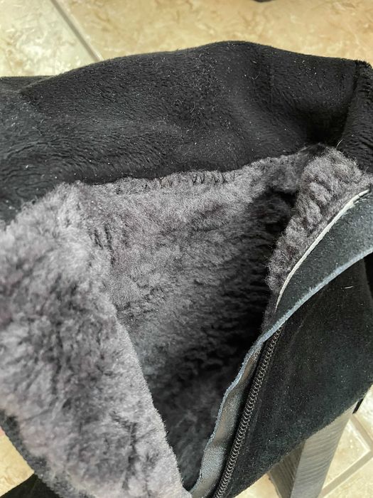 Чоботи жіночі, натуральна замша, 38 розмір, зимові