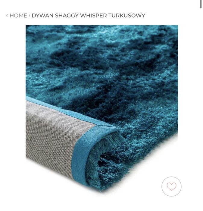 Dywan shaggy szmaragdowy 160x230