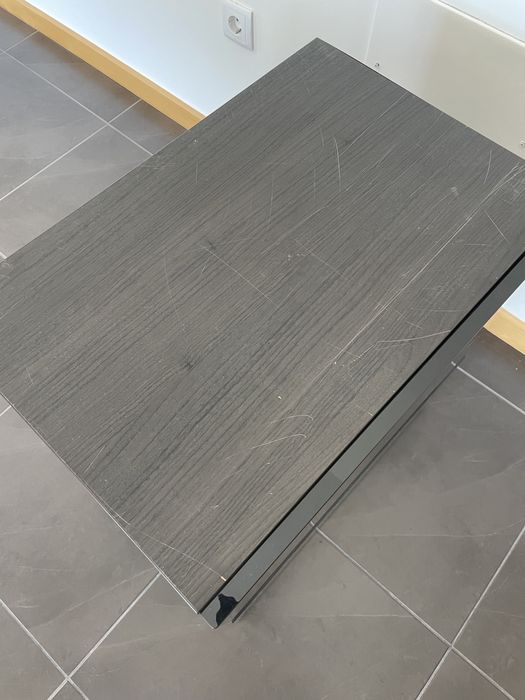 Móvel besta 60x64 preto e preto castanho