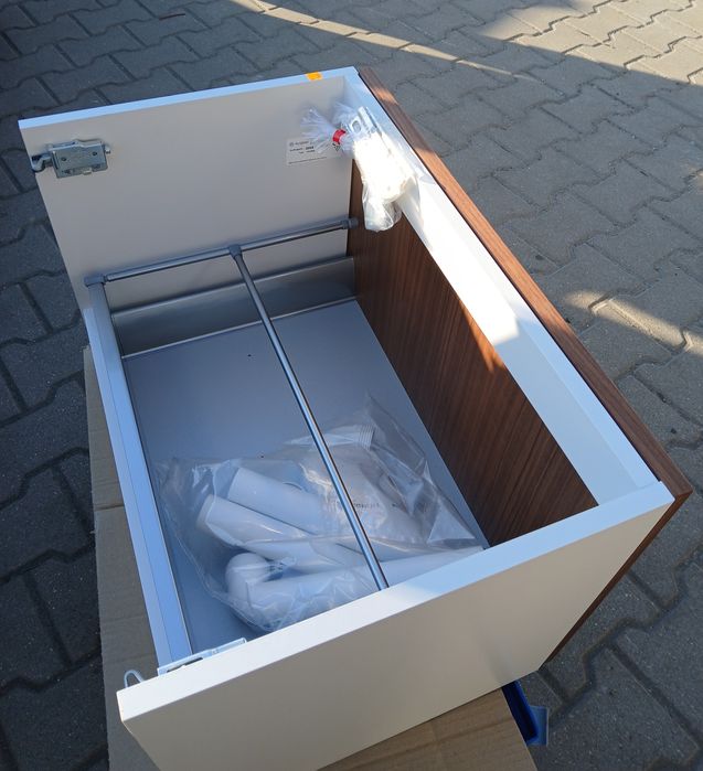 Szafka pod umywalkę brązowa
