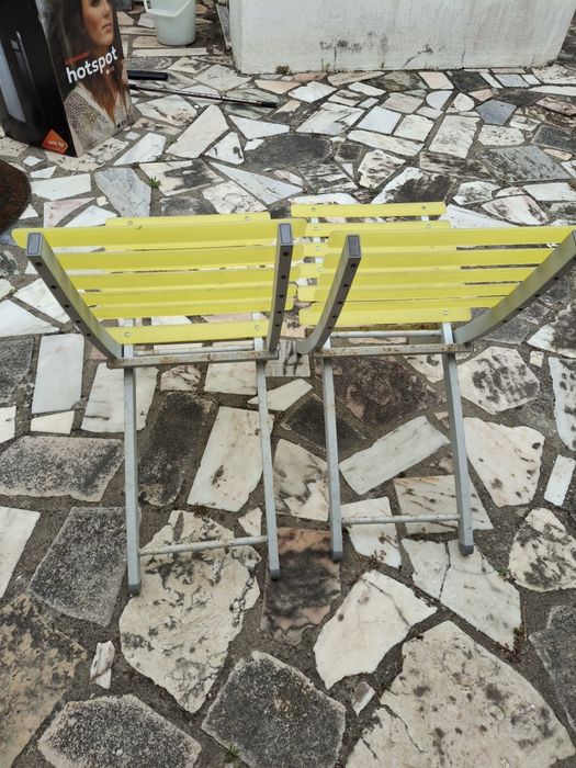 Cadeiras reclinadas de jardim desmontável