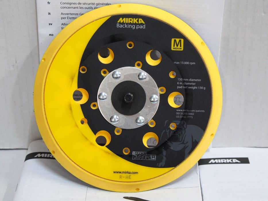 MIRKA Deros Ceros szlifierka talerz 150mm pad dysk Metabo SXE BL