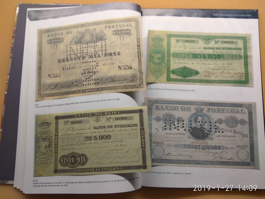 Grande coleção de moedas e notas da nossa História - Completa