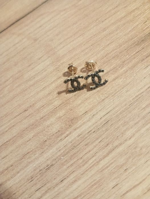 Złote kolczyki Chanel 585 nowe