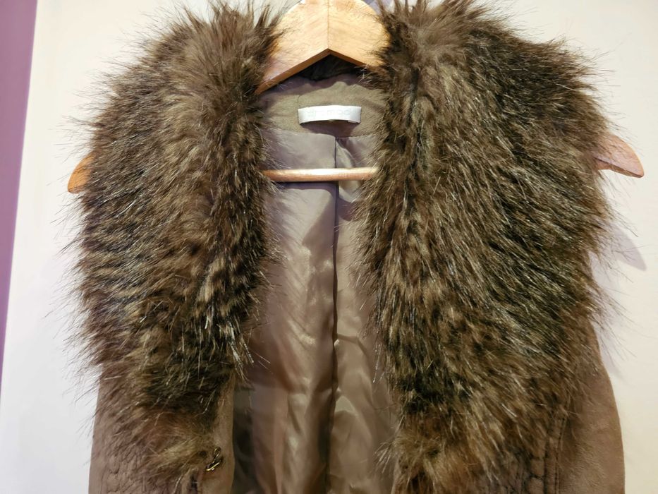 Kamizelka ze sztucznym futerkiem PROMOD, rozmiar 38/40