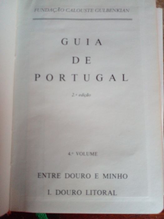 Livro GUIA DE Portugal ENTRE Douro e Minho 1-Douro Litoral