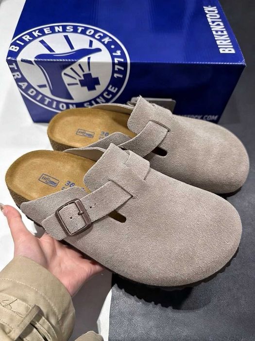 Birkenstock Boston beżowe 38