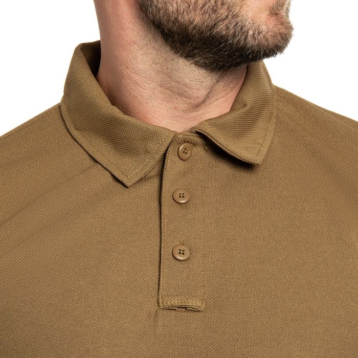 Футболка поло Mil-Tec Tactical Quickdry - Coyote. ЗСУ, НГУ.
