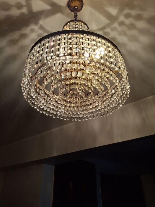 Candeeiro de cristal sala de jantar