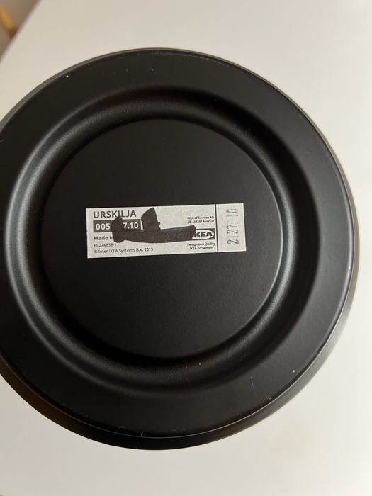 Czarny lampion metalowy URSKILJA IKEA 22cm