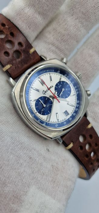 Geckota C-01 Racing Chronograph Panda  - 1-st Generation - MecaQuartz