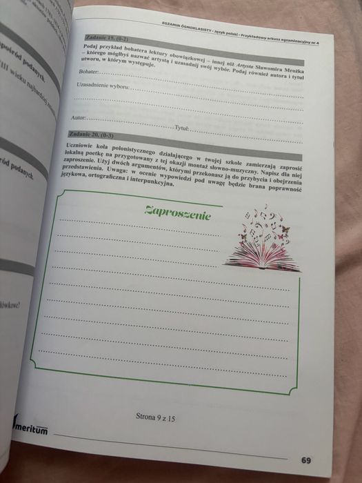 Repetytorium do języka polskiego egzamin ósmoklasisty