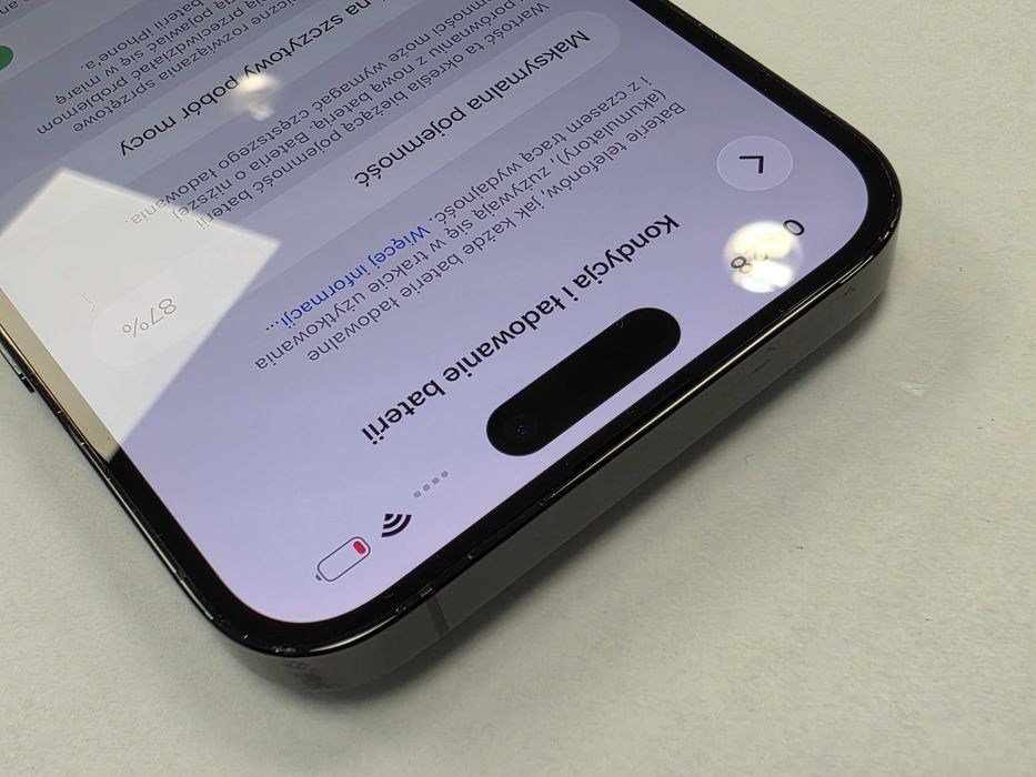 Iphone 14 PRO MAX 128GB/ Space Black/ BAT 87%/ Grade A-/ Gwarancja + ładowarka