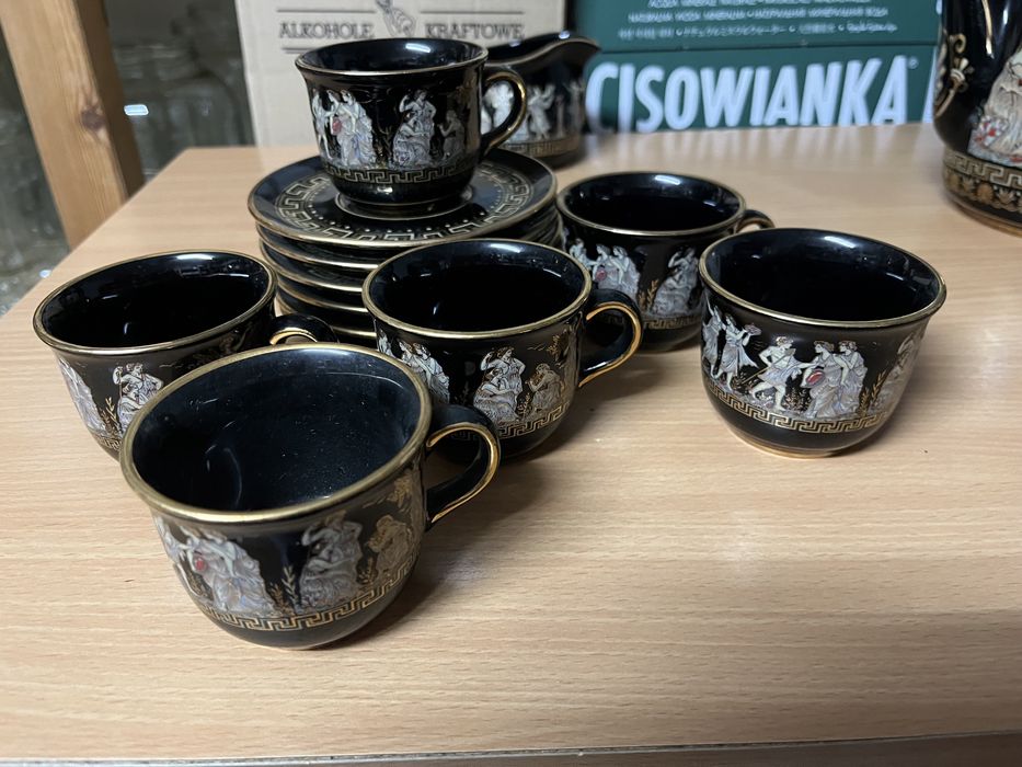 Gratimenos 24k złoto porcelana grecka