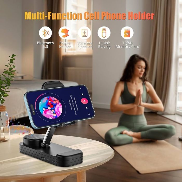 Бездротова Bluetooth-колонка з підставкою для телефону