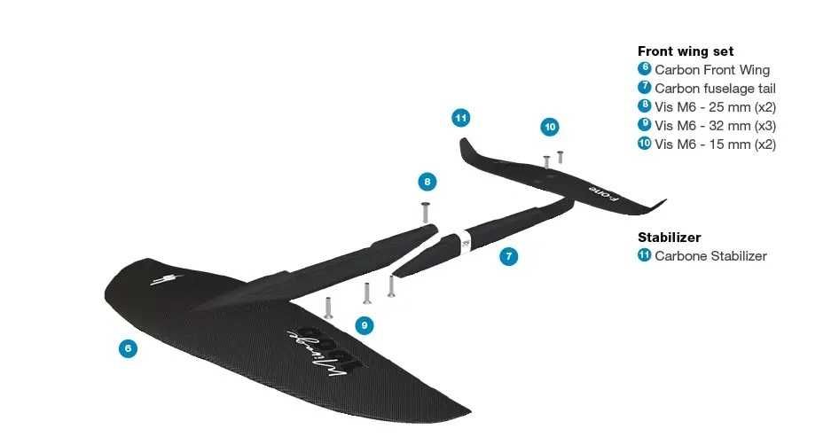 F-ONE Mirage Carbon 1000 V3 - nowy hydrofoil