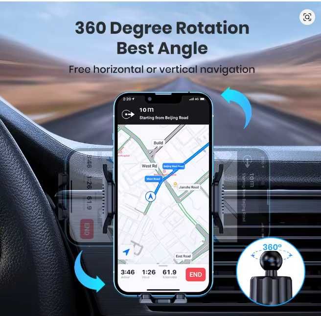 Suporte de Telemóvel Automático para Carro