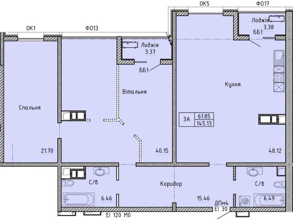 3-rooms apartment apartment by the address st. Kulikovo pole pl Oktyabrskoy revolyutsii pl (area 145 m²) - Atlanta.ua - photo 6