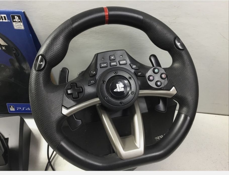 Volante PS4 com suporte ( RWA HORI)