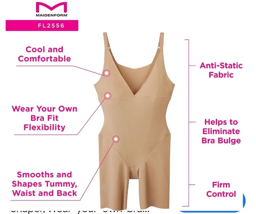 MaidenForm моделирующий комбинезон коррекция фигуру корсет Комбишорты