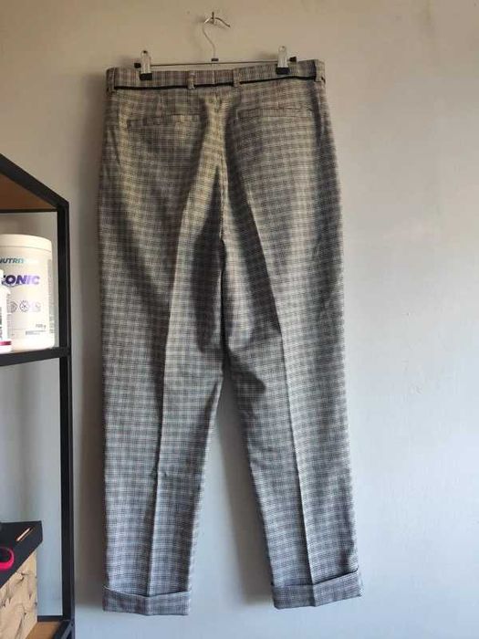 eleganckie spodnie w kratkę TOPMAN