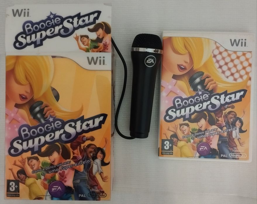 Vendo jogo para Wii "Boogie SuperStar", com microfone