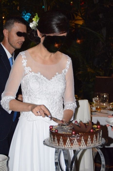 Suknia ślubna biała 36