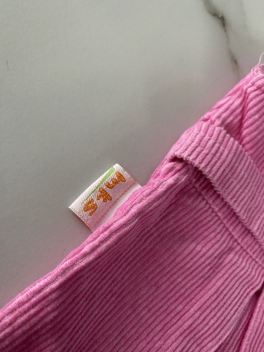 Sztruksowa różowa sukienka 74