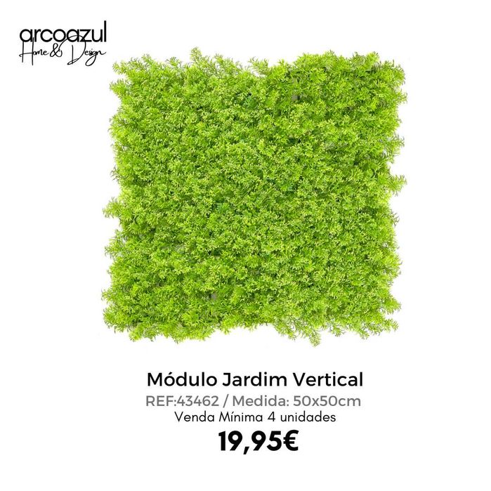 Módulo Jardim Vertical - 50x50cm - 5 Modelos By Arcoazul