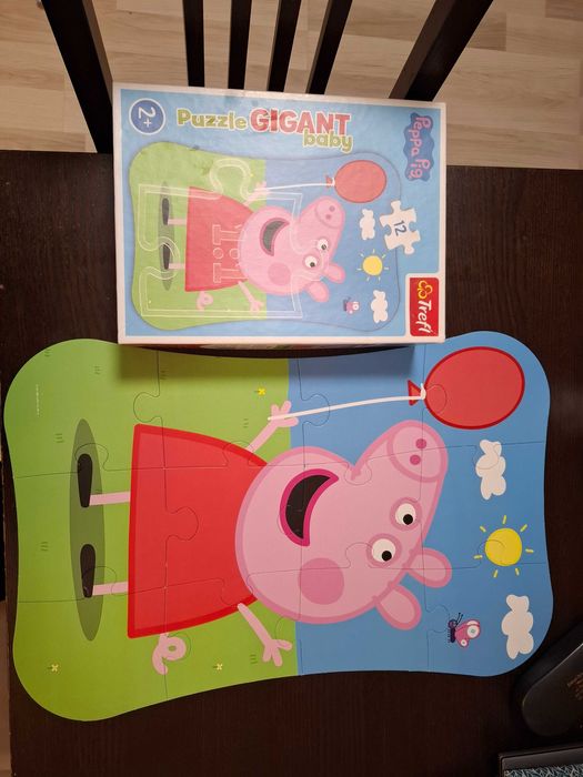 Puzzle świnka Pepa 2+, 12 elementów