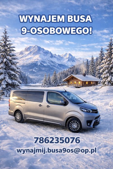 BUS 9 os na wynajem  Zapraszam