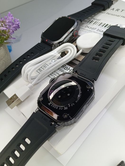 ‼️ Смарт годинник Lemfo DK66 AMOLED екран NFC Smart watch Чоловічій‼️