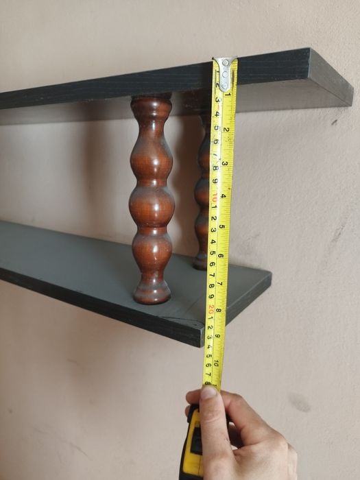 Półka drewniana podwójna