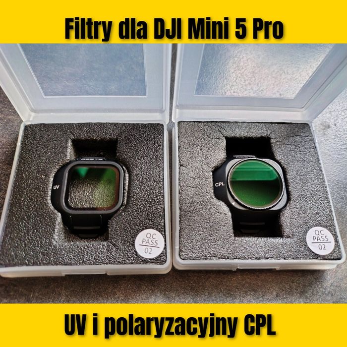 DJI Mini 5 Pro - filtry UV i polaryzacyjny CPL
