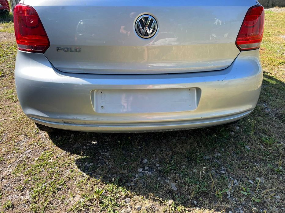 zderzak tył tylni tylny vw polo v 5 6r0 6r 2009 -2013 la7w srebrny