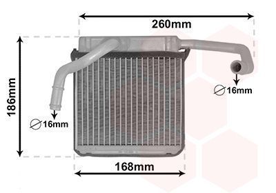 Radiador da sofagem Ford Ranger Mazda B2500 NOVO
