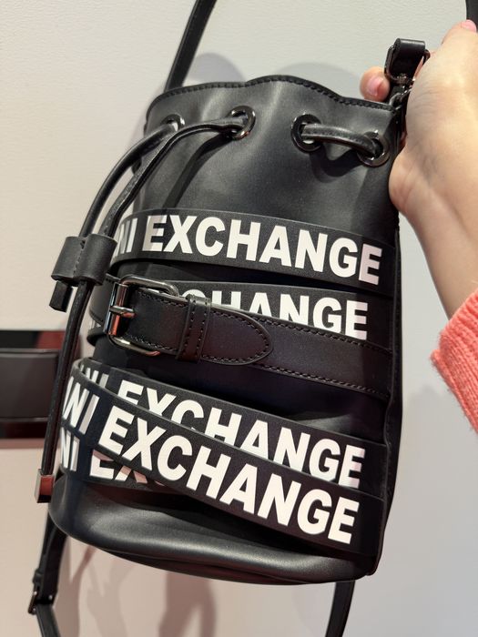 Armani exchange AX torebka worek czarna
