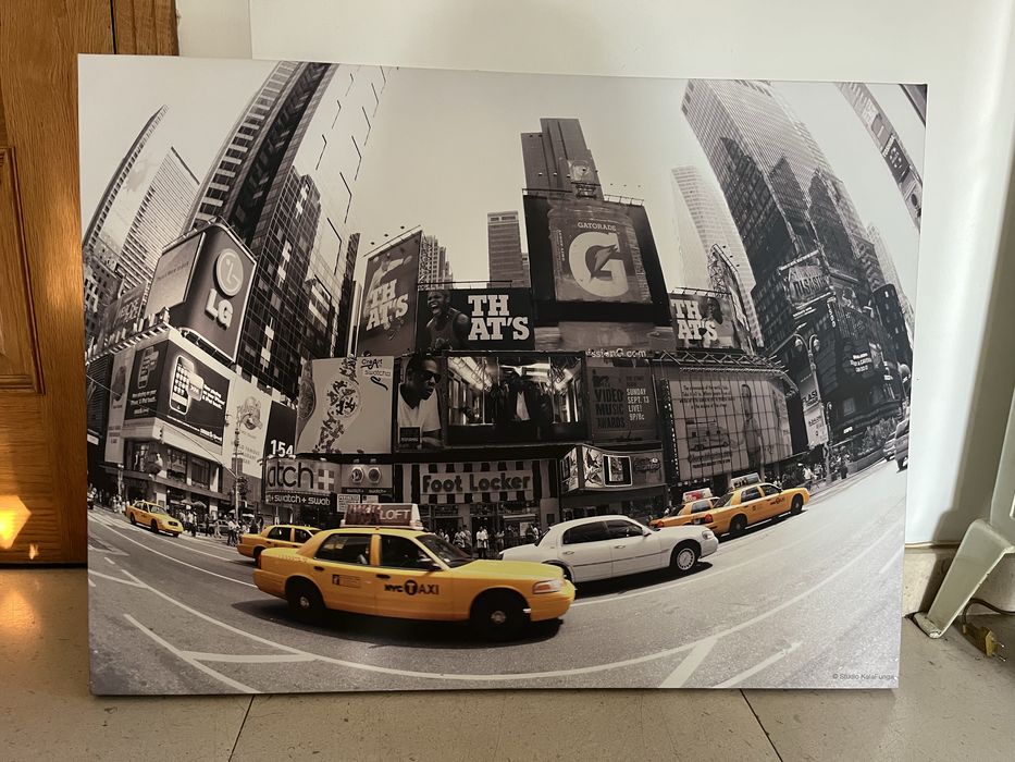 Tela foto imagem de NY 80x60 cm