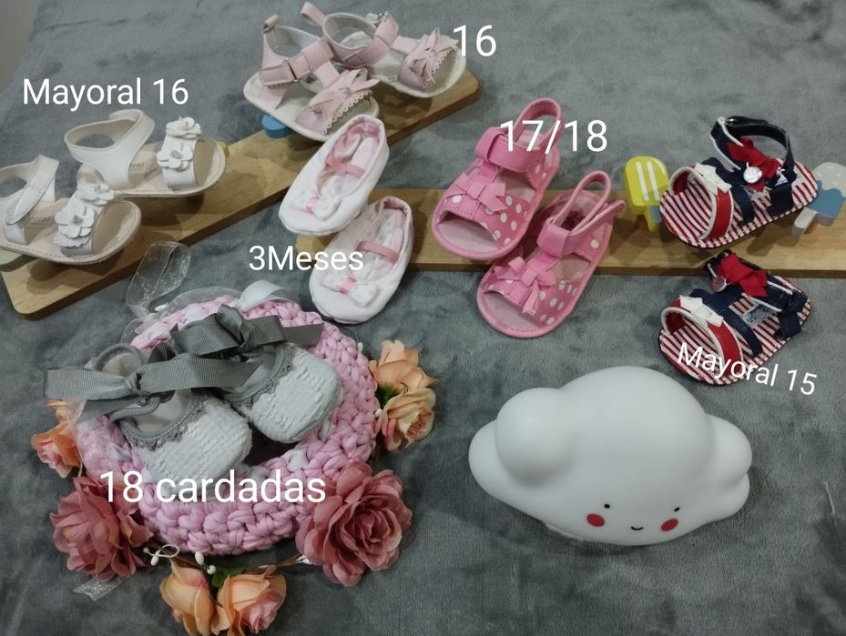 Sandalias e sapatilhas bebe menina
