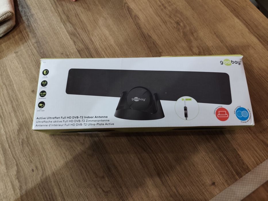 Antena Interior DVB-T2 Full HD Ultra-Fina