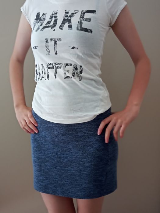 Biała bawełniana koszulka/ Diverse