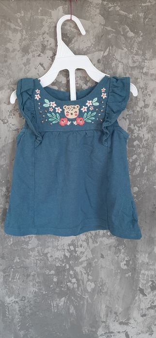 Bluzka Tunika z haftem, C&A, rozm. 74, stan bdb