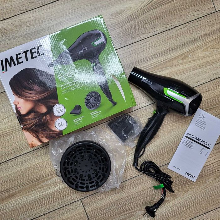 Imetec suszarka 1400W + akcesoria