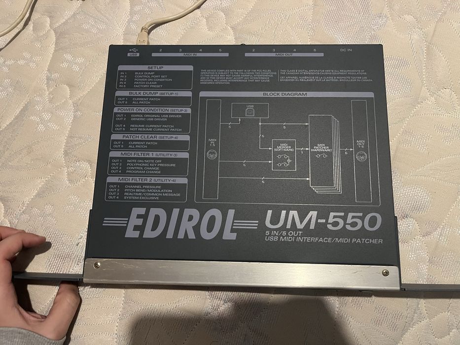 EDIROL UM-550 usb midi interface