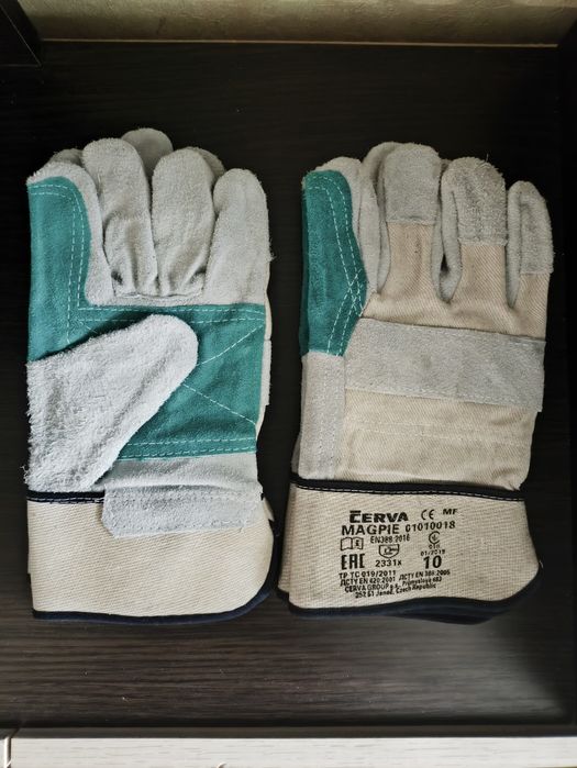 Робочі рукавиці комбіновані окуляри захисні