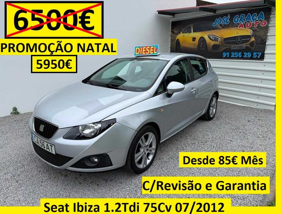 Seat Ibiza 1.2TDi 75Cv 190.000Km 07/2012