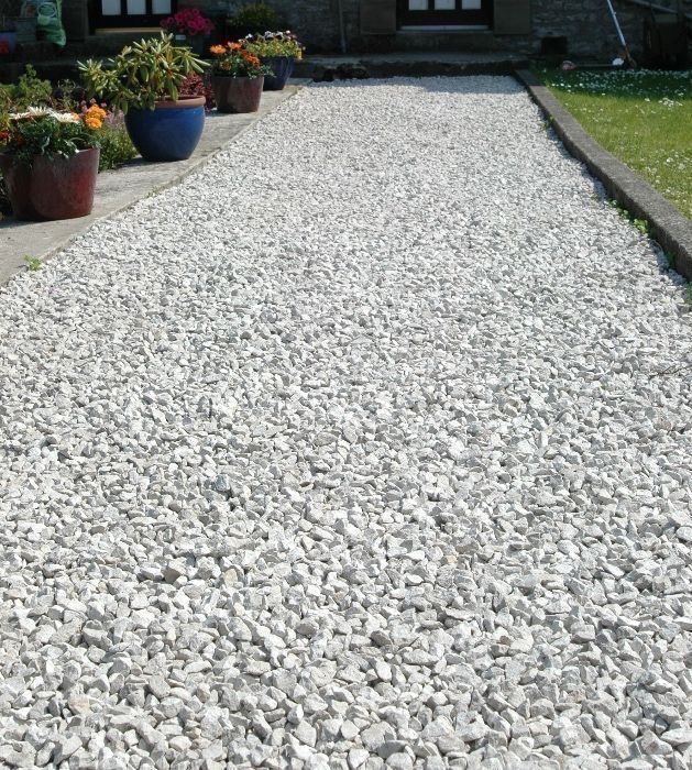 Grys Śmietankowy Biały Kamień do Ogrodu Kruszywo 8-16, 16-22 mm Opaska