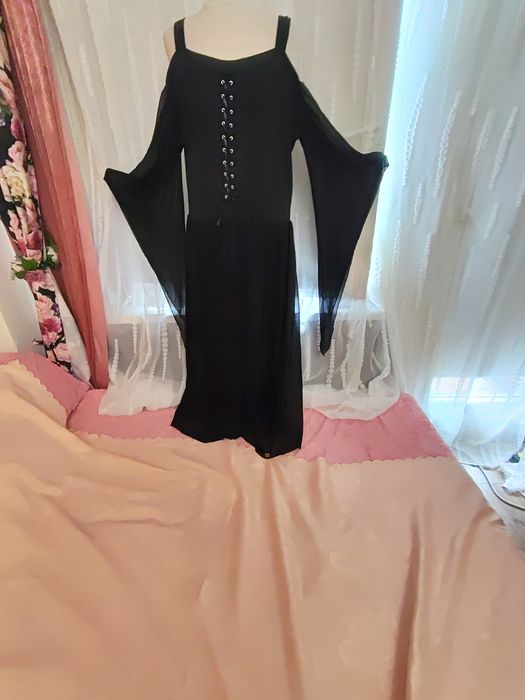 Strój przebranie średniowiecze gotyckie gotyk suknia 3 XL