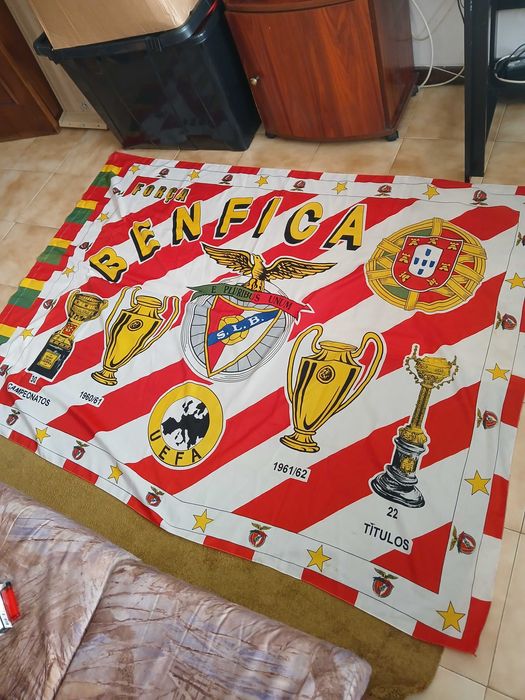BENFICA-bandeira original do benfica anos 60 rarissima