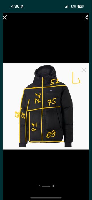 НОВИЙ PUMA ОРИГІНАЛ XL L чорний зима чоловічий пуховик 535786011